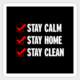 Home Buddy Homey Stay Home Social Distancing Introvert Antisocial Checklist Sticker